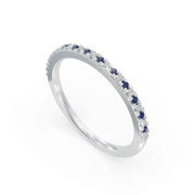 Timeless Blue 925 Sterling Silver Lab Grown Diamond Ring